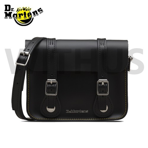 Dr. Martens AB098001 7 inch LEATHER SATCHEL Shoulder Crossbody Bag Black |  eBay