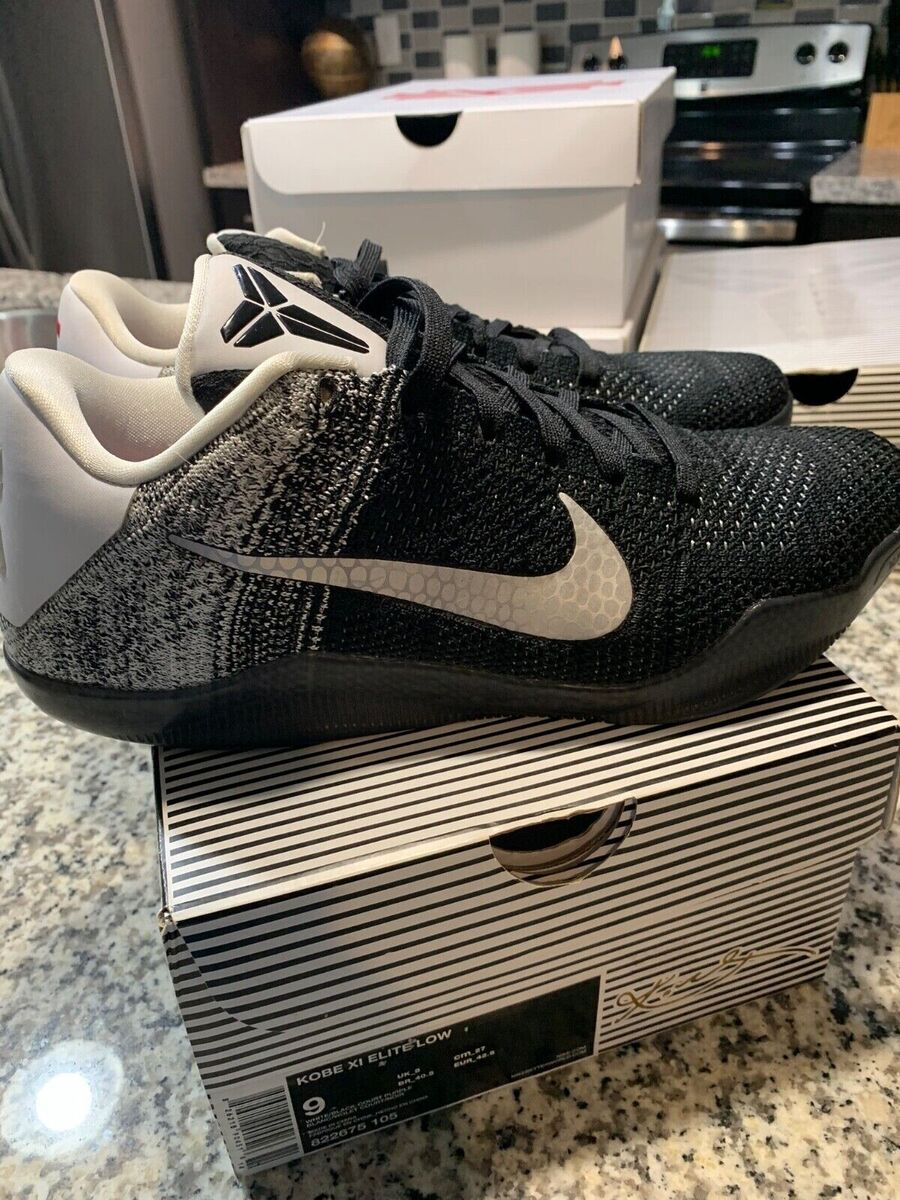 Nike Kobe 11 XI Elite Low Last Emperor Black White Grey Nike Kobe 11 XI Elite Low Last Emperor Black White Grey