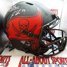 Jordan Whitehead Authentic Signed Autographed Full-size Replica Helmet JSA-