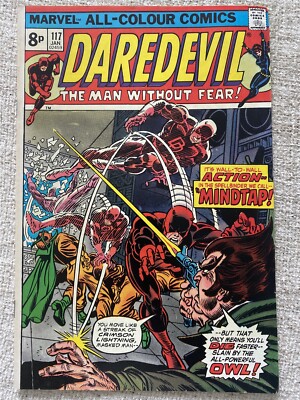 Daredevil #117 Marvel Comics 1975 UK Preis Sehr guter Zustand