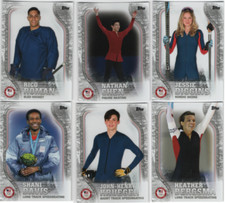 2018 Topps Winter Olympics Team USA - SILVER Cards - Choose #'s US 1-48 USA 1-45