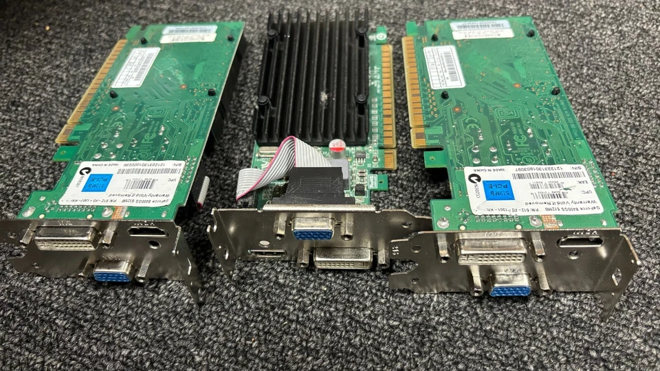 LOT OF 10 NVIDIA GeForce 8400 GS 512MB PCIE x1 Video Card (VIDEO-PX628GS-LP1) - Image 3 of 3