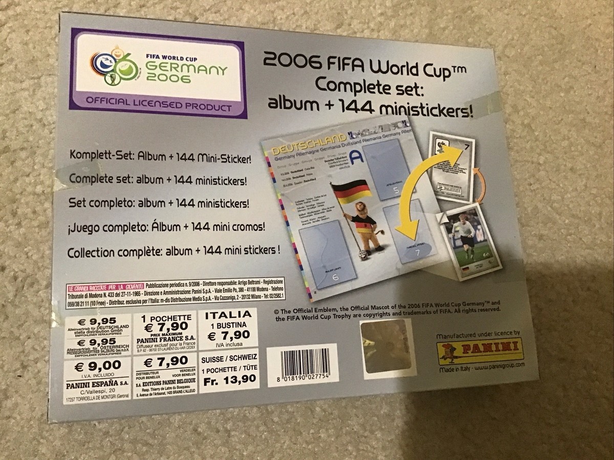 PANINI World Cup WC GERMANY 2006 - COMPLETE FACTORY SET-ALBUM +144