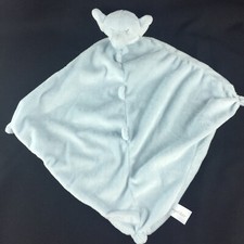 Angel Dear Blue White Elephant Baby Security Blanket