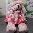 Build a Bear Workshop 18” FRENCH PINK POODLE & 7” Mini Poodle Plush
