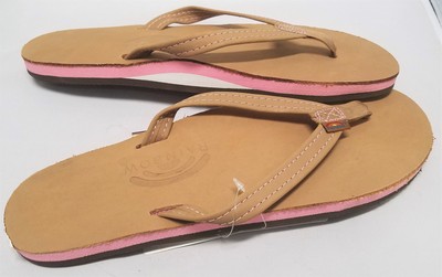 original rainbow flip flops