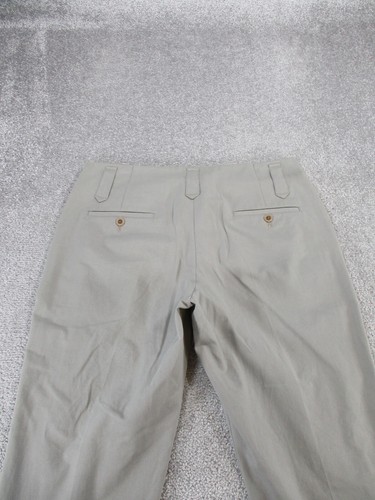 Gunex For Bergdorf Goodman Pants Womens 10 Gray Taupe Cotton * - Picture 18 of 18
