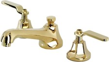 Kingston Brass KS4462KL Whitaker Widespread Bathroom Faucet, Polished Brass