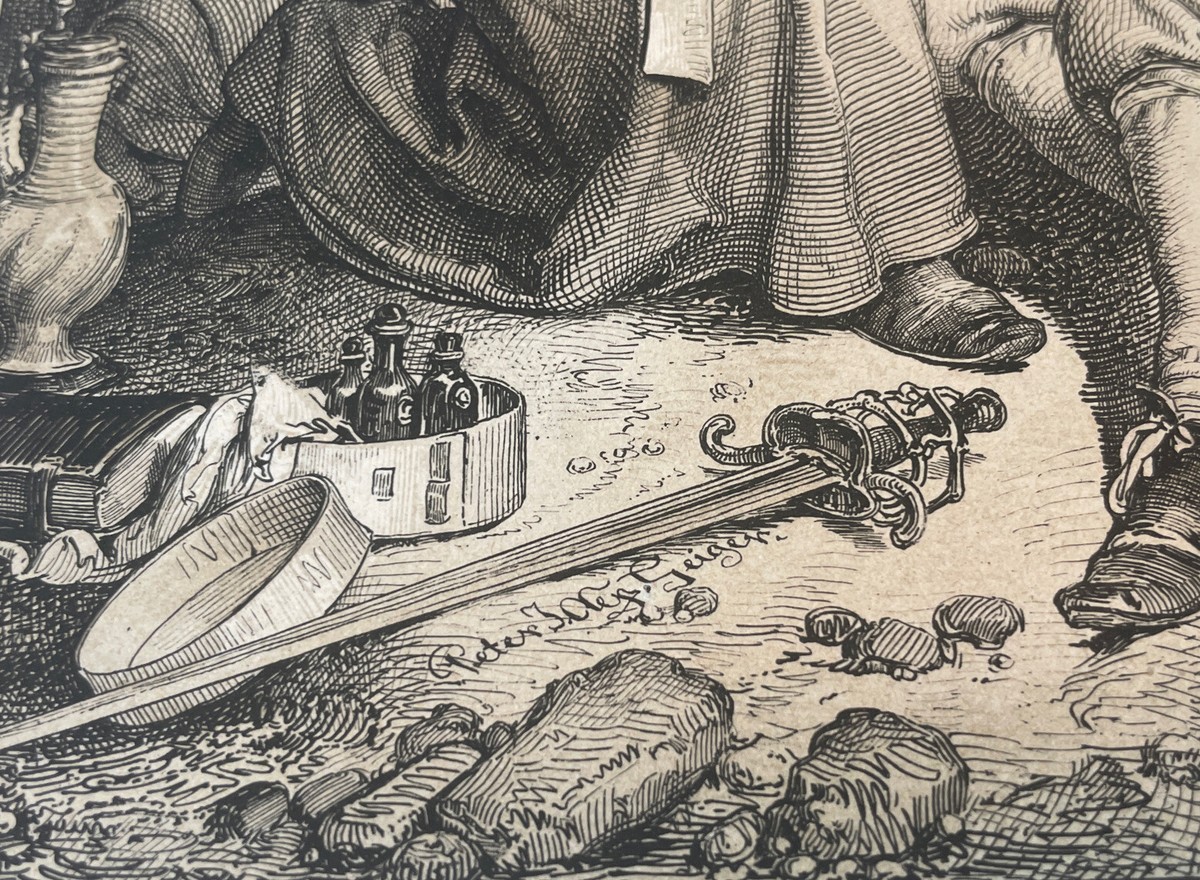 Antique Etching GEIGER, PETER JOHANN NEPOMUK (1805-1880 Antique Etching GEIGER, PETER JOHANN NEPOMUK (1805-1880