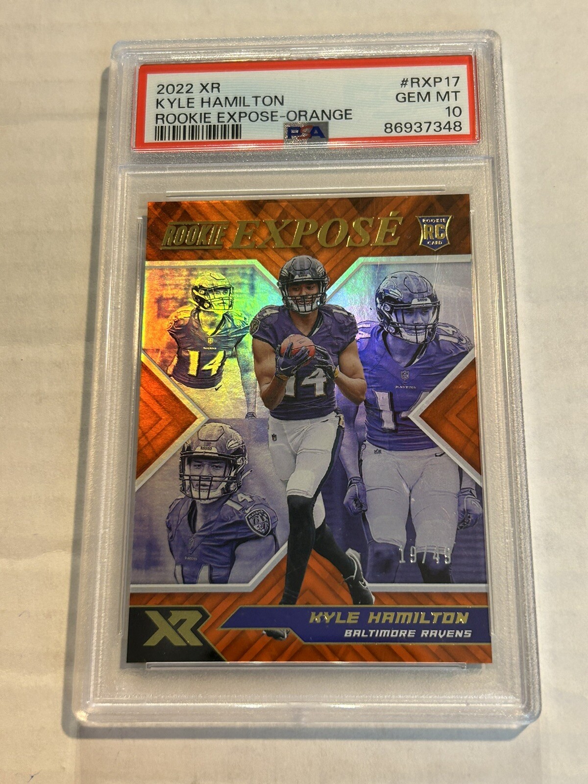 Kyle Hamilton Panini XR Rookie Expose #RXP17 Orange