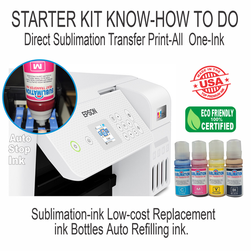 Imprimante Epson avec transfert d'encre par sublimation 5 en 1 presse à chaud + DTF Starte Bundle - Photo 4/11