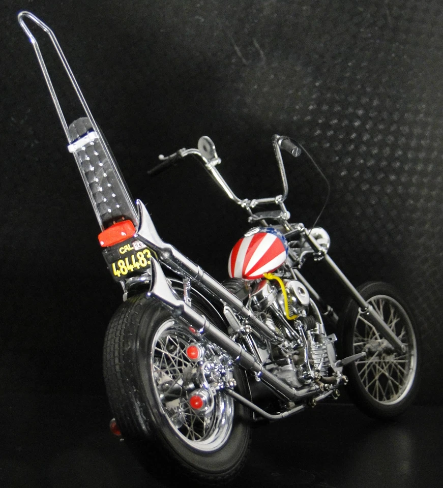 MODELO MARCO METAL ESCALA 1:10 Harley davidson Easy Rider Capitán América Motocicleta Foto 2 de 4