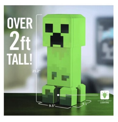 Minecraft Green Creeper Body 12 Can Mini Fridge 8L 2 Door Ambient