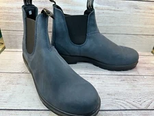 Blundstone 1604 Chelsea Boots Mens Size 11 Blue PU/TPU Lined Elastic Sided V-Cut