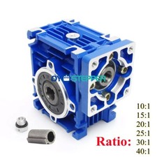 Rapporto riduzione cambio a vite senza fine NMRV30 10 15 20 25 30 40:1 Fit NEMA23 motore passo-passo