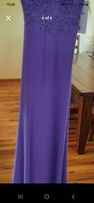 Laven Long Dress Faviana Prom Glamour Dress, Lacy, Lined, Rayon Nylon Shell Sz 2