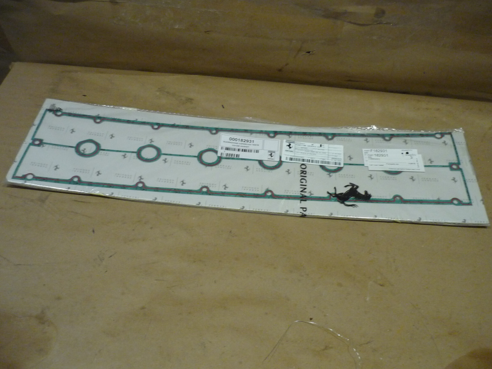 Ferrari 575-612 - Camshaft Cover Gasket - LH & RH - (NEW) - P/N 182931