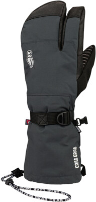 CRAB GRAB Ski Snowboard handschuhe CINCH TRIGGER Fäustling 2025 washed black
