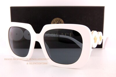 NEW VE4434 314/87 VERSACE SUNGLASSES VERSACE VE4434 WHITE Amazon.com: Versace Sunglasses VE 4434 314/87 Optical White  main image 4