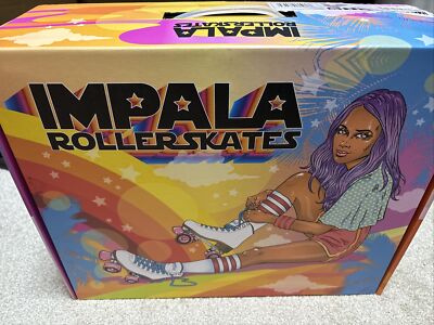 Impala Quad Skate - Marawa Rose Wavy Check Size 8 Woman s Size (roller skates)