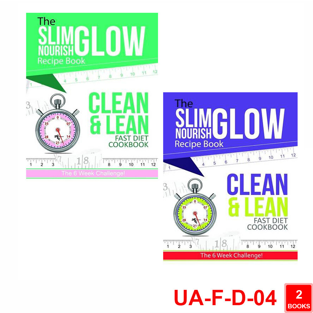 Cook Vitality 2 Books Collection Set slim glow nourish clean, 6 week challenge