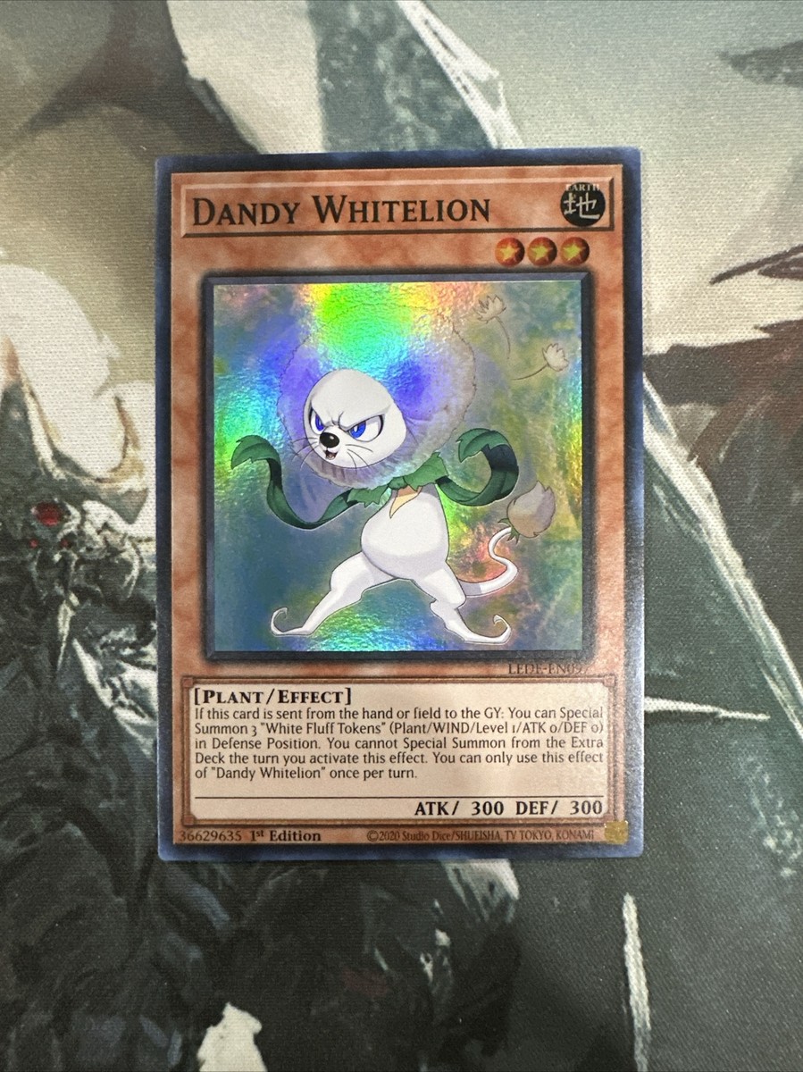 Yugioh Dandy White Lion Super Rare LEDE