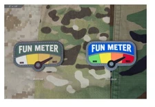 Milspec Monkey MSM Morale Patch - PVC - Fun Meter 3" x 1.8'' - All Colors - NEW 