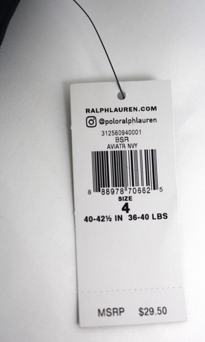 Polo Ralph Lauren Boys Navy Blue Shorts Polo Tag NWOTS back pocket NEW 6 6X - Picture 6 of 6