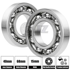 2x 6008-Ball Bearing 40mm x 68mm x 15mm Premium Deep Groove QJZ Free Shipping