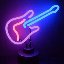 Guitar Neon Sculpture by Neonetics  4GUITM