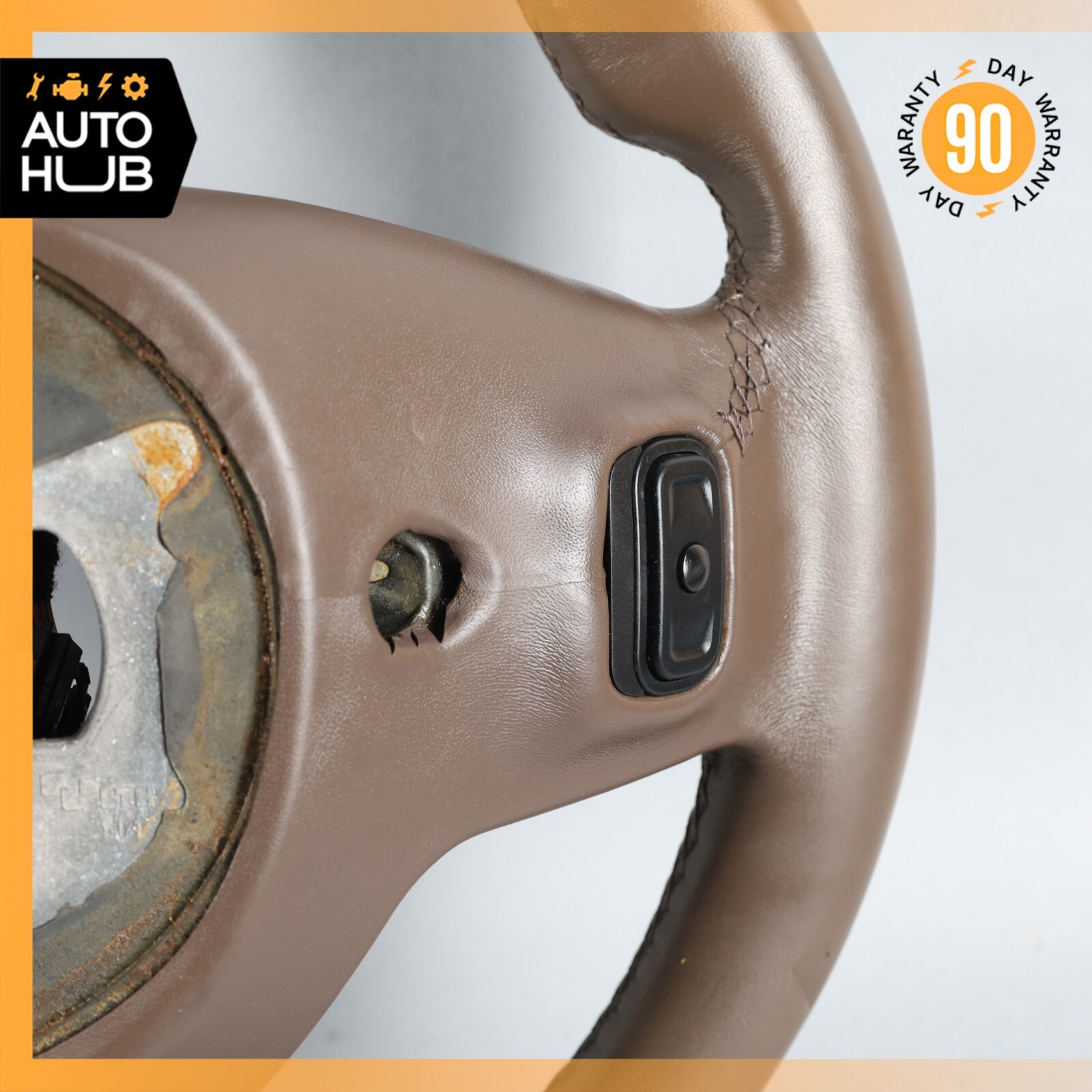 14-20 Maserati Quattroporte M156 Ghibli M157 Steering Wheel Brown OEM 48k
