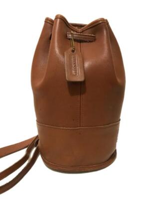 NICE Vintage Coach British Tan Leather Small Bixby Sling Bag Purse
