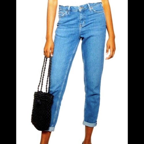 Topshop Moro Lucas Cuffed Cropped Jeans 