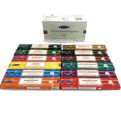 Satya Räucherstäbchen NAG CHAMPA Patchouli Sandelholz Insense Stick 15-180g
