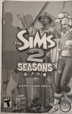 The Sims 2 Seasons Manual EA Manual Only Expansion Pack 2007 NO GAME F/VF Used