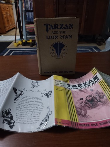 TARZAN and the LION MAN Edgar Rice Burroughs Inc. 1948 HCDJ - Bild 2 von 3
