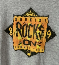 Vintage Sunkist T Shirt 1989 Tour Screen Stars Single Rock USA 80s Large