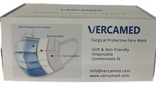 50 PCS Face Mask Medical Surgical Dental Disposable 3-Ply Earloop Mouth Cover