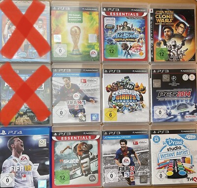 Verschiede PS3 und PS4 Spiele