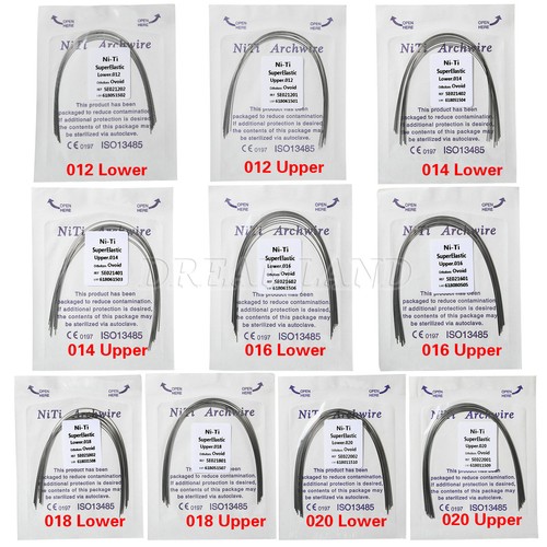 10 packs Arcos de Dental Ortodoncia Redondos Niti Arco de Alambre Su Arch Wire - Picture 9 of 44