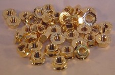 Bundmutter M8 GOLD vergoldet M8 Bund Mutter Opel VW 