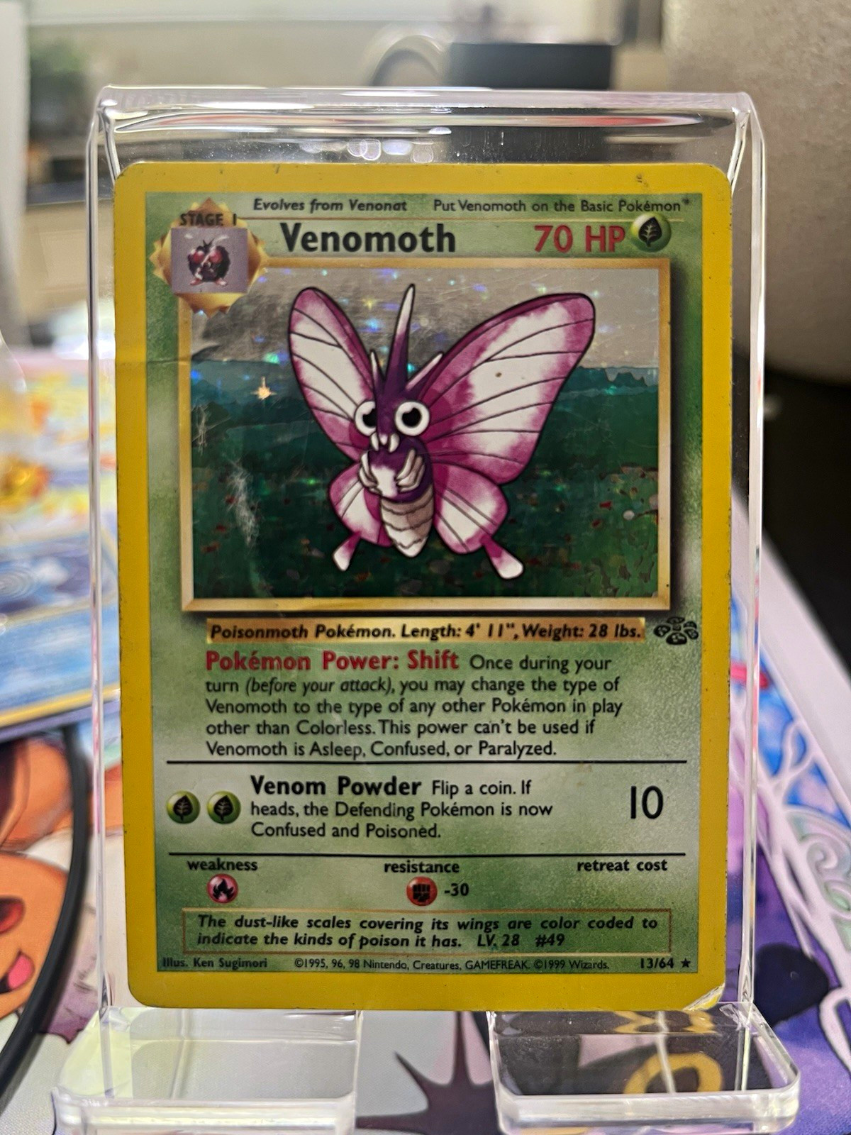 Pokemon TCG Venomoth Jungle 13/64 Holo Rare EN Unlimited - HP