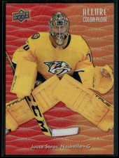 2023-24 Upper Deck Allure #CF-4 Juuse Saros Color Flow Red-Orange