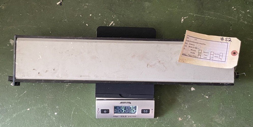 1980S NASA SPACE SHUTTLE GSE  ACCELEROMETER AMPLIFER CHARLES BELL ESTATE 5 LBS
