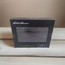 Eddie Bauer Shirt Gloves Hat Gift Set Black Baselayer Top Zip Mens Size L NEW