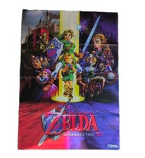 Legend of Zelda Ocarina of Time 3D poster Games Master Double Sided Rare
