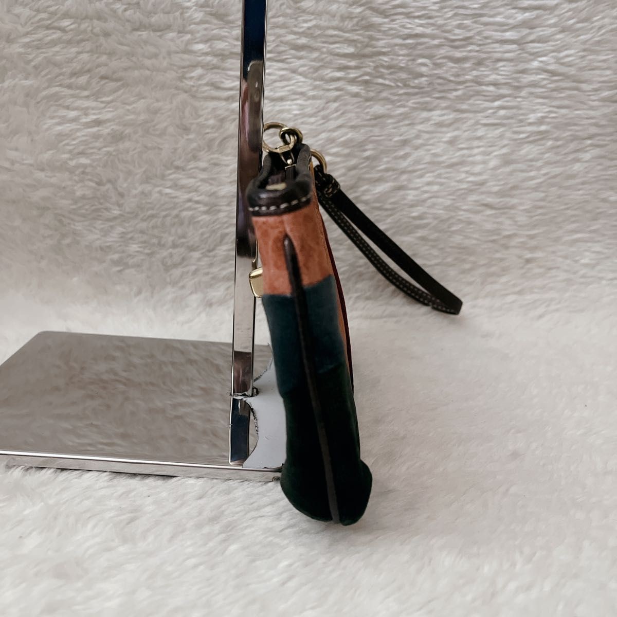 COACH Signature Patchwork Hand Bag Accessory Pouc… - image 6