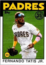 2021 Topps Update #86B-9 Fernando Tatis Jr. 1986 Topps Baseball 35th Anniversary