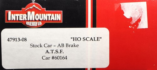 InterMountain HO Santa Fe Stock Car AB Brake ATSF #60164 - Picture 9 of 9