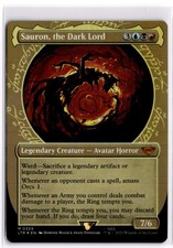 Sauron, the Dark Lord Foil Lord of the Rings 329 LP x1 MTG Magic: the Gathering
